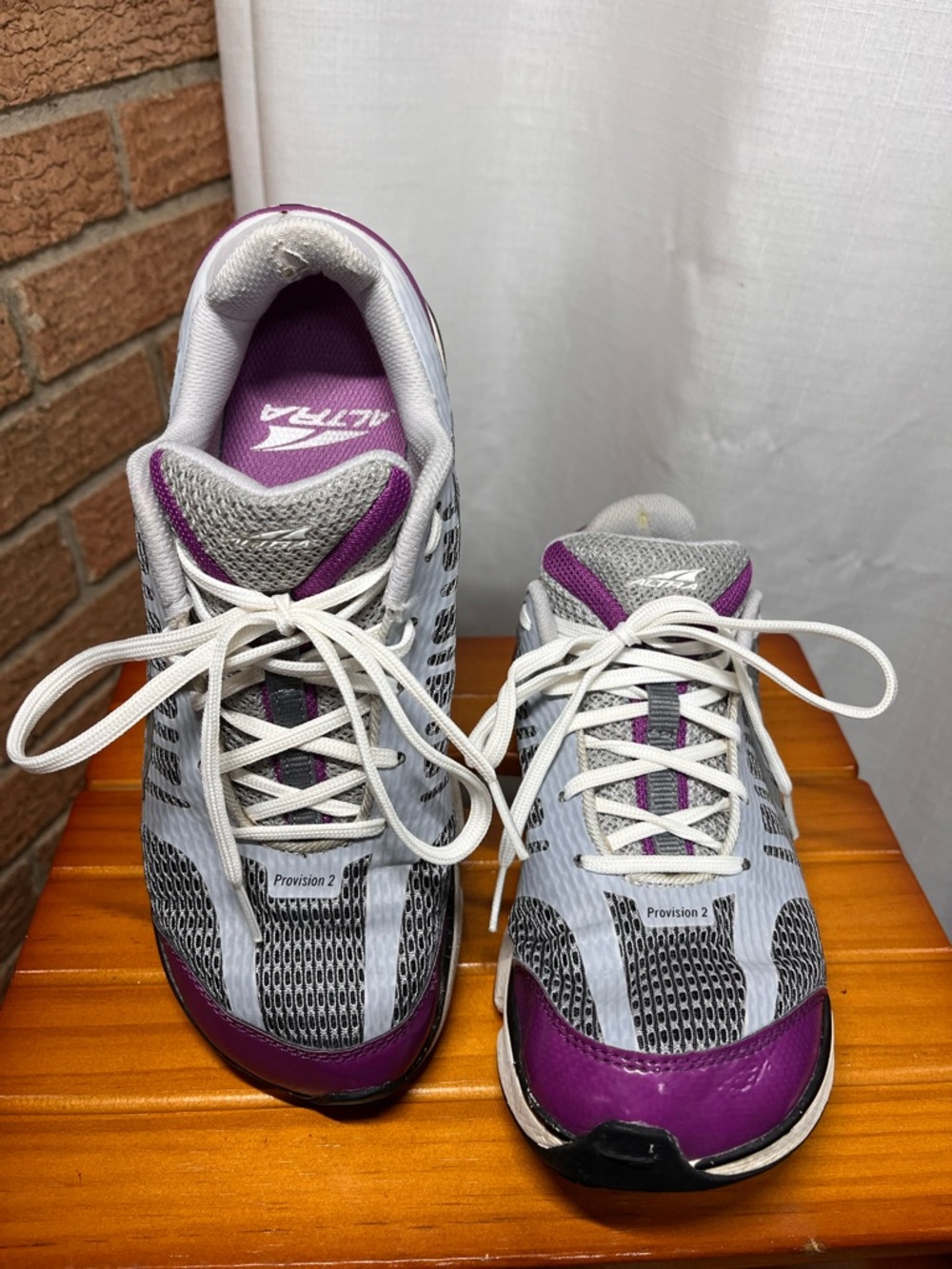 Altra Provision 2 Running Shoes 8 Gray Purple Zero Drop Stability Sneakers